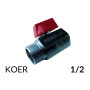 Кран кульовий KR 1/2 шестигранний ВЗ