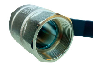 Кран кульовий RAFTEC 1,1/2 дюйма ВВ довга ручка (BLACK)