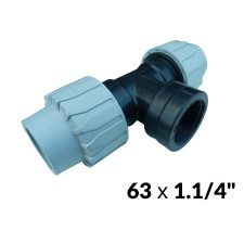 Трійники ПНД 63 х 1,1/4в х 63 ITAL