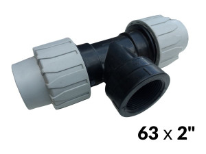 Тройники ПНД 63 х 2"в х 63 ITAL