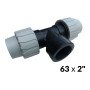 Тройники ПНД 63 х 2"в х 63 ITAL