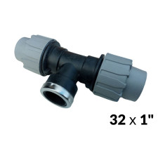 Трійники ПНД 32 х 1"в х 32 ITAL