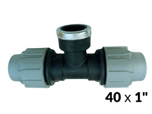 Тройники ПНД 40 х 1"в х 40 ITAL