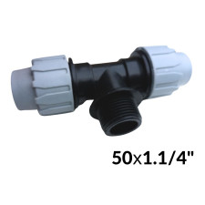 Трійники ПНД 50 х 1,1/4з х 50 ITAL