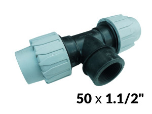 Тройники ПНД 50 х 1,1/2в х 50 ITAL