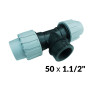 Тройники ПНД 50 х 1,1/2в х 50 ITAL
