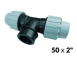 Тройники ПНД 50 х 2"в х 50 ITAL