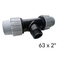 Тройники ПНД 63 х 2"н х 63 ITAL