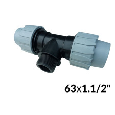 Трійники ПНД 63 х 1,1/2з х 63 ITAL