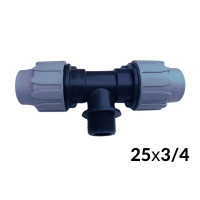 Трійники ПНД 25 х 3/4з х 25 ITAL