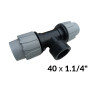 Тройники ПНД 40 х 1,1/4в х 40 ITAL