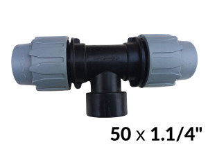 Тройники ПНД 50 х 1,1/4в х 50 ITAL
