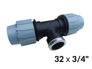 Тройники ПНД 32 х 3/4в х 32 ITAL