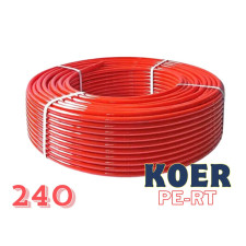 Труби для теплої підлоги KOER (RED) PE-RT EVOH (240м) Чехія