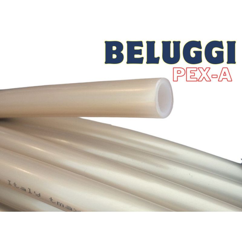 Труба із зшитого поліетилену для теплої підлоги BELUGGI 16mm золота - Італія