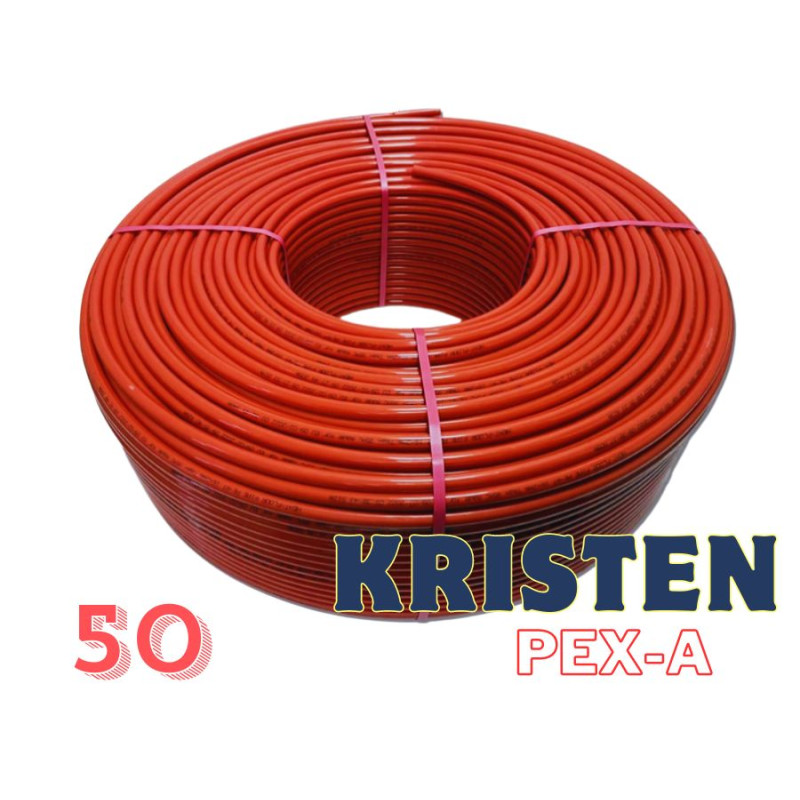 Пошитий поліетилен із шаром з кисневого бар'єру - KRISTEN PEX-A RED 50м