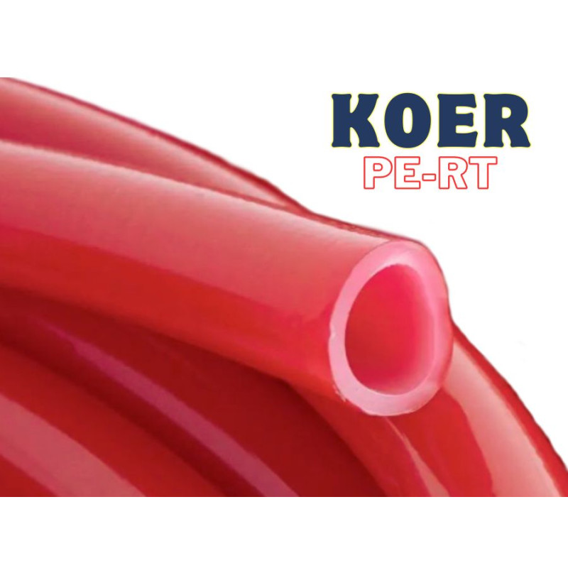 Труба из сшитого полиэтилена для теплого пола 16мм KOER (RED) PE-RT EVOH - Чехия 240м