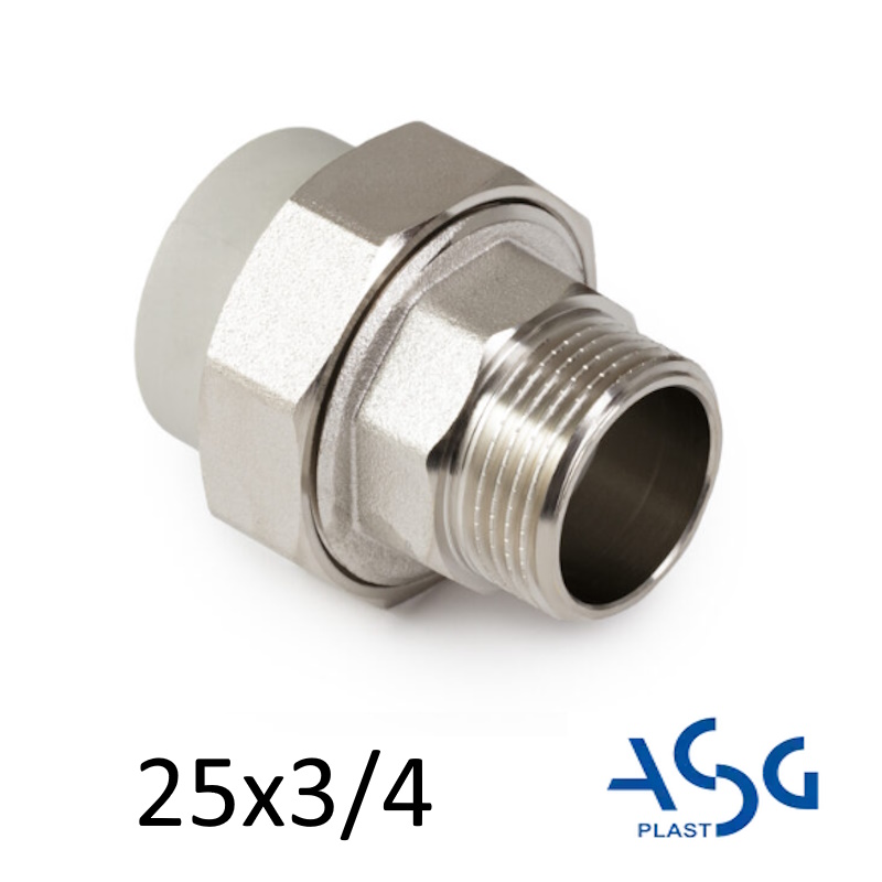 ППР Американка 25 х 3/4 зовнішня ASG