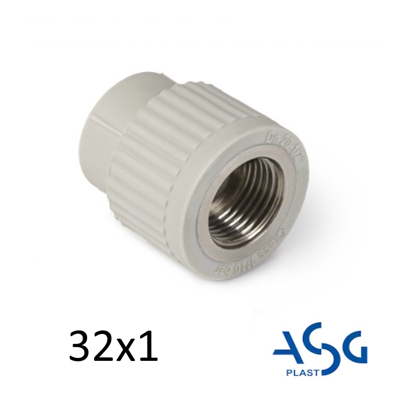 ППР Муфта МРВ 32-1"в ASG поліпропіленова