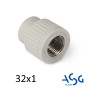 ППР Муфта МРВ 32-1"в ASG поліпропіленова