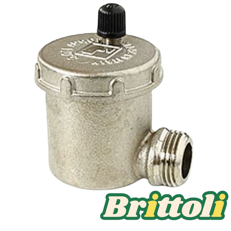Автомат Маєвського BRITOLLI нікель, верх із клапаном (боковий вихід)