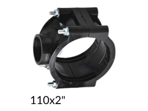 Хомут для врізки в трубу 110 - 2"