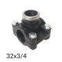 Хомут для врізки в трубу 32x3/4