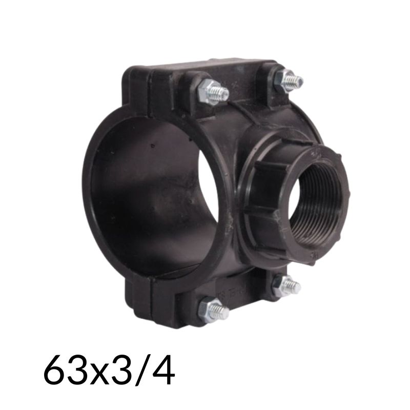 Хомут для врізки в трубу 63x3/4
