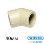 ППР Колено 40/45 Wavin Ekoplastik