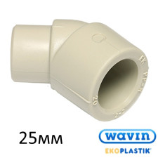 Колено инжекторное 25/45 ВН PPR Wavin Ekoplastik