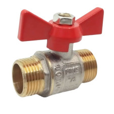 Кран кульовий 1/2 ЗЗ метелик PN25 WATERPRO