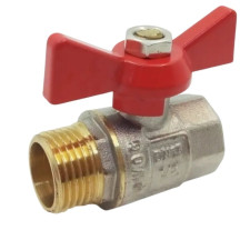 Кран кульовий 1/2 ВЗ метелик PN25 WATERPRO