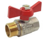 Кран шаровый 1/2 WATERPRO ВН бабочка