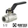 Кран шаровый RAFTEC 1/2 ВВ длинная ручка (BLACK)