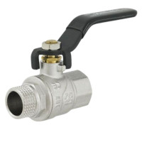 Кран для води 1/2 ВЗ довга ручка (BLACK) RAFTEC PN40