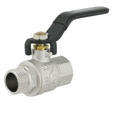 Кран для води 1/2 ВЗ довга ручка (BLACK) RAFTEC PN40