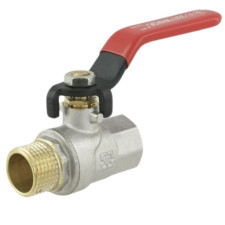 Кран для воды 1/2 ВН длинная ручка (RED) RAFTEC PN40