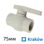 Полипропиленовый кран 75 мм фирмы Krakow