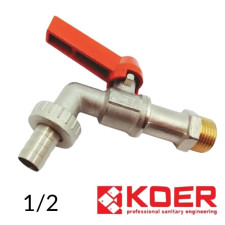 Кран вуличний садовий 1/2 Koer