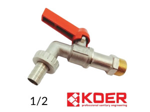Кран вуличний садовий 1/2 Koer