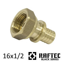Муфта натяжна з накидною гайкою 16×1/2 RAFTEC PUSH