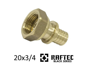 Муфта натяжная с накидной гайкой 20×3/4 RAFTEC PUSH