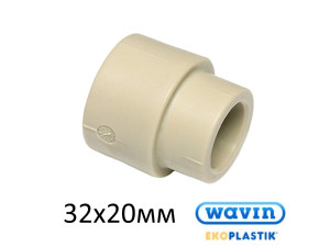 Муфта перехідна 32-20 ВВ PPR Wavin Ekoplastik