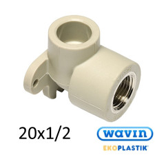 Настенное колено 20-1/2в PPR Wavin Ekoplastik
