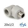 ППР Колено 20х1/2 наружное ASG