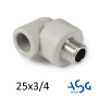 ППР Колено 25х3/4 наружное ASG