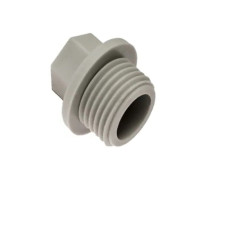 Заглушка с резьбой ASG 1/2н короткая серая