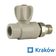 ППР Кран радиаторный прямой 20 x 1/2н Krakow 