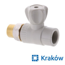 ППР Кран радиаторный прямой 20 x 1/2н Krakow (Strong)