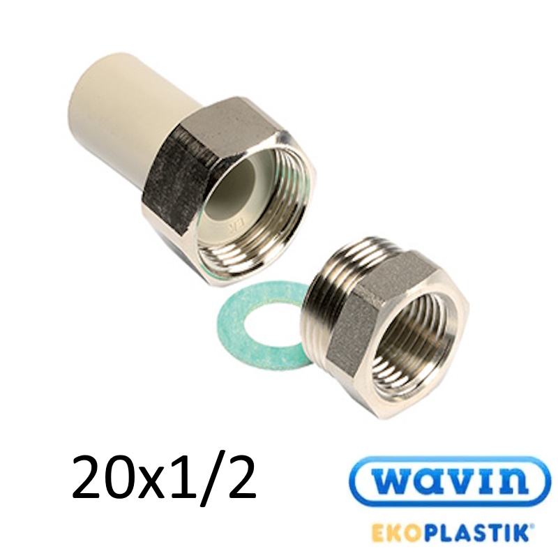 ППР Разборное соединение 20 х 1/2в Wavin Ekoplastik
